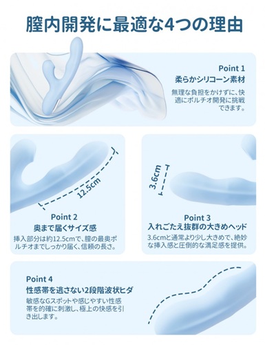 ToyCod ゆらめきは膣奥をえぐる究極の多機能バイブ!吸引・回転・温感の快感トルネード